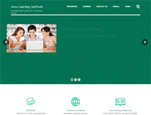 Tablet Screenshot of homelearninginstitute.com